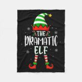 Couverture Polaire Funny Christmas The Dramatic Elf Family Matching X (Devant)