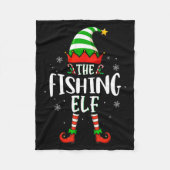 Couverture Polaire Funny Christmas The Fishing Elf Family Matching Xm (Devant)