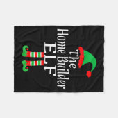 Couverture Polaire Funny Christmas The Home Builder Elf Developer Arc (Devant (Horizontal))