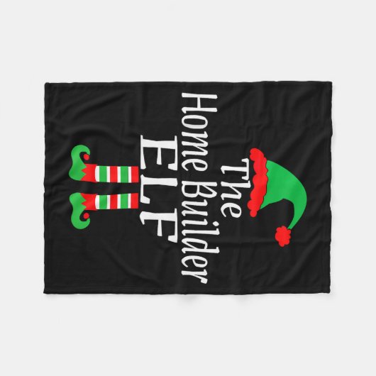 Couverture Polaire Funny Christmas The Home Builder Elf Developer Arc (Devant (Horizontal))