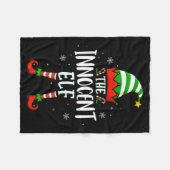 Couverture Polaire Funny Christmas The Innocent Elf Family Matching X (Devant (Horizontal))