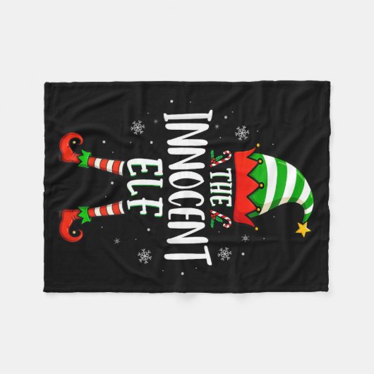 Couverture Polaire Funny Christmas The Innocent Elf Family Matching X (Devant (Horizontal))