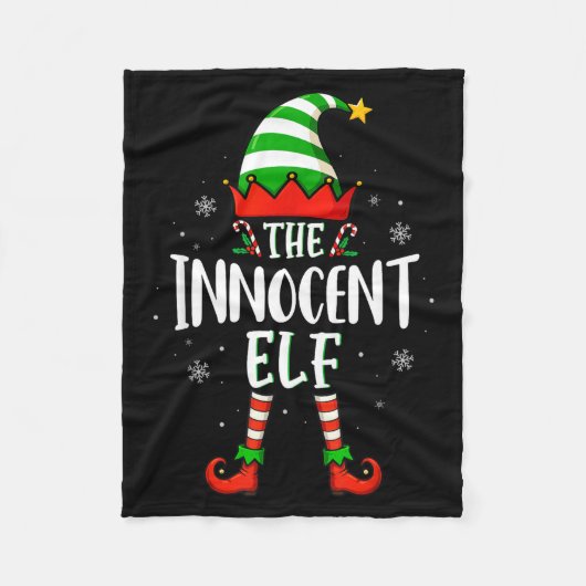 Couverture Polaire Funny Christmas The Innocent Elf Family Matching X (Devant)