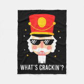 Couverture Polaire Funny Christmas Whats Crackin Nutcracker Men Kids (Devant)