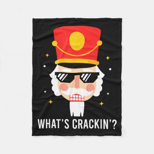 Couverture Polaire Funny Christmas Whats Crackin Nutcracker Men Kids (Devant)