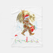 Couverture Polaire Funny Christmas Xmas Bigfoot Believe Sasquatch In (Devant)