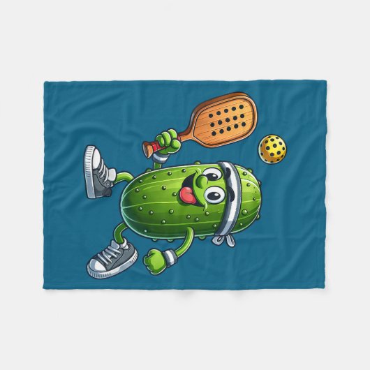 Couverture Polaire Funny Ckleball Player Paddleball Lover  (Devant (Horizontal))