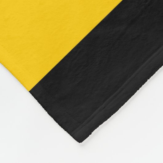 Couverture Polaire Funny Classic Bumble Bee Stripes Motif rayé (Coin)