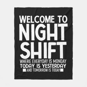 Couverture Polaire Funny CNA Chemise Funny Night Shift