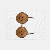 Couverture Polaire Funny Coconut Summer Coconuts Bra Funny Halloween  (Devant (Horizontal))