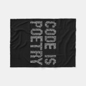 Couverture Polaire Funny Code Is Etry Saying Quote Programer Gift  (Devant (Horizontal))