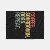 Couverture Polaire Funny Coffee Dogs Sourdough Bread Baking Sourdough (Devant (Horizontal))