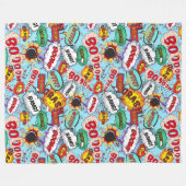 Couverture Polaire Funny Comic Motif (Devant (Horizontal))