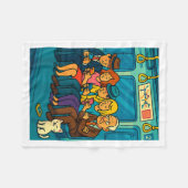 Couverture Polaire Funny Commuter Train Digital Detox Tech Satire Gif (Devant (Horizontal))