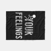 Couverture Polaire Funny Conservative Quotes F Your Feelings Men Wome (Devant (Horizontal))