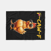 Couverture Polaire Funny Cool Chicken Sungles Caw F Humor For Men Wom (Devant (Horizontal))