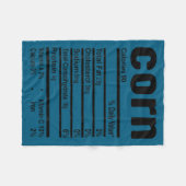 Couverture Polaire Funny Corn Nutrition Thanksgiving Costume  (Devant (Horizontal))