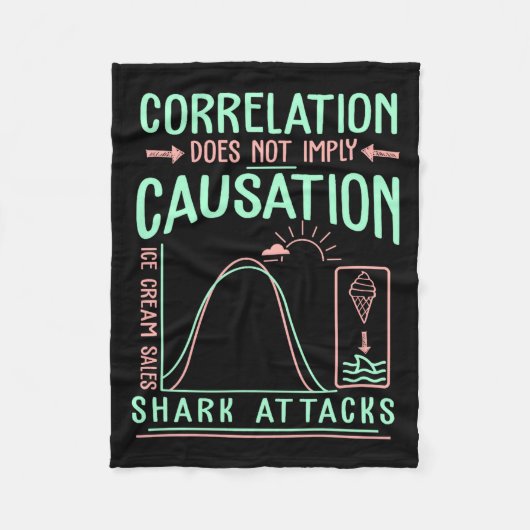 Couverture Polaire Funny Correlation Does Not Imply Causation Premium (Devant)
