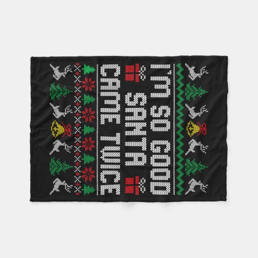 Couverture Polaire Funny Couple Ugly Christmas Sweater For Men Women (Devant (Horizontal))