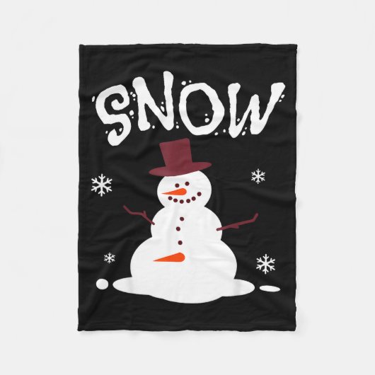 Couverture Polaire Funny Couples Christmas Party Snow Man Merry Xmas  (Devant)