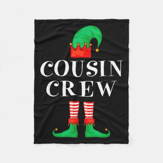 Couverture Polaire Funny Cousin Crew Elf Christmas Elf Cousin Sweater (Devant)