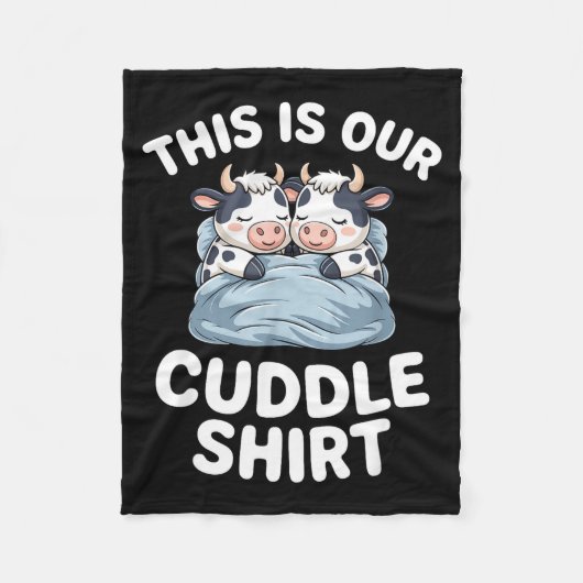 Couverture Polaire Funny Cow Couple Idea This Is Our Cuddle (Devant)