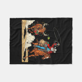 Couverture Polaire Funny Cowboy Santa Christmas Holiday Western Style (Devant (Horizontal))