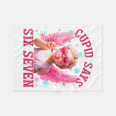 Couverture Polaire Funny Cute Cud Says Six Seven Valentine's Day 67 M (Devant (Horizontal))