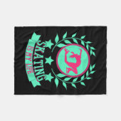 Couverture Polaire Funny Cute Figure Skater For Ice Skating Srt Gift (Devant (Horizontal))