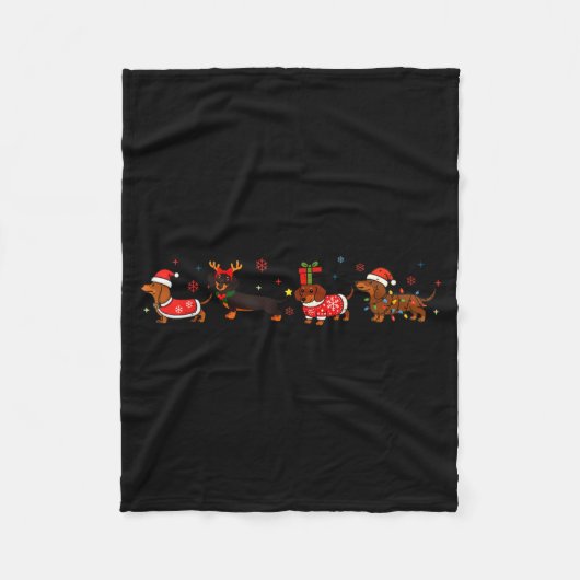 Couverture Polaire Funny Dachshund Christmas Weenie Dog Lover Cute Me (Devant)