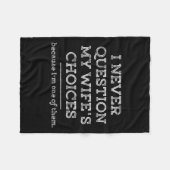 Couverture Polaire Funny Dad Joke Quote Gif For Husband Father From W (Devant (Horizontal))