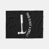 Couverture Polaire Funny Dad Joke,this Is Not A Drill Funny Father's  (Devant (Horizontal))