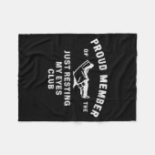 Couverture Polaire Funny Dad,just Resting My Eyes For Dad Gift Dad Fa (Devant (Horizontal))