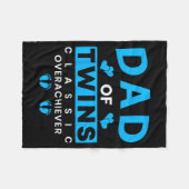 Couverture Polaire Funny Dad Of Twins Clic Overachiever Twins (Devant (Horizontal))