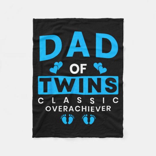 Couverture Polaire Funny Dad Of Twins Clic Overachiever Twins (Devant)
