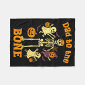 Couverture Polaire Funny Dad To The Bone Skeleton With Kids Halloween (Devant (Horizontal))