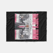 Couverture Polaire Funny Daddy's Home Trump Pink 2024 Take America Ba (Devant (Horizontal))