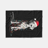 Couverture Polaire Funny Dalmatian Christmas Graphics Dog Lights Love (Devant (Horizontal))