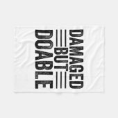 Couverture Polaire Funny Damaged But Doable Motivational Damaged Wome (Devant (Horizontal))
