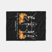 Couverture Polaire Funny Dancing Skeleton Dry Bones Come Alive Hallow (Devant (Horizontal))