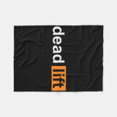 Couverture Polaire Funny Deadlift Powerlifting Bodybuilding Gym Sport (Devant (Horizontal))