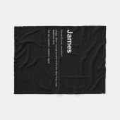 Couverture Polaire Funny Definition Quote For The Name James _  (Devant (Horizontal))