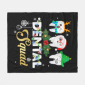 Couverture Polaire Funny Dentist Hygiéniste (Devant (Horizontal))