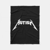 Couverture Polaire Funny Design Autism Skeleton Meme Metal Rock For M (Devant)