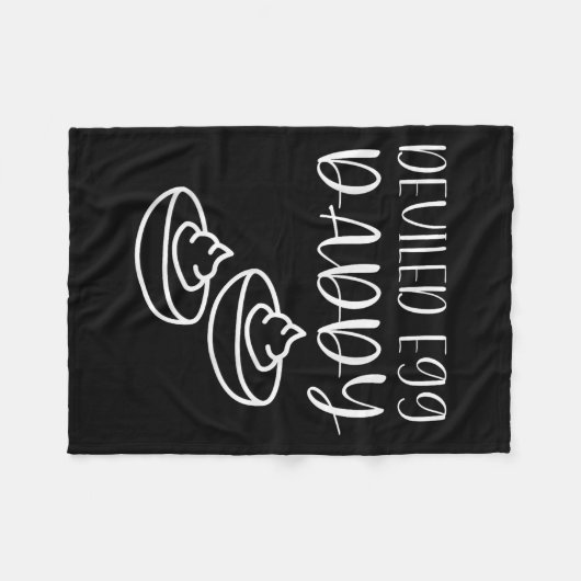 Couverture Polaire Funny Deviled Egg Daddy  (Devant (Horizontal))