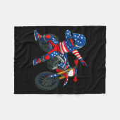 Couverture Polaire Funny Dirt Bike Art Rider Motocross Motorcycle Dir (Devant (Horizontal))