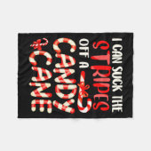 Couverture Polaire Funny Dirty Candy Cane Christmas Hilarious Santa H (Devant (Horizontal))