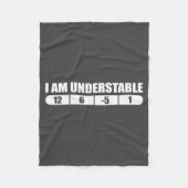 Couverture Polaire Funny Disc Golf Quote Design, I Am Understable Fri (Devant)