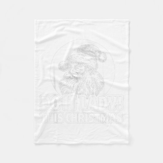Couverture Polaire Funny Do It This Christmas Holiday Festive  (Devant)