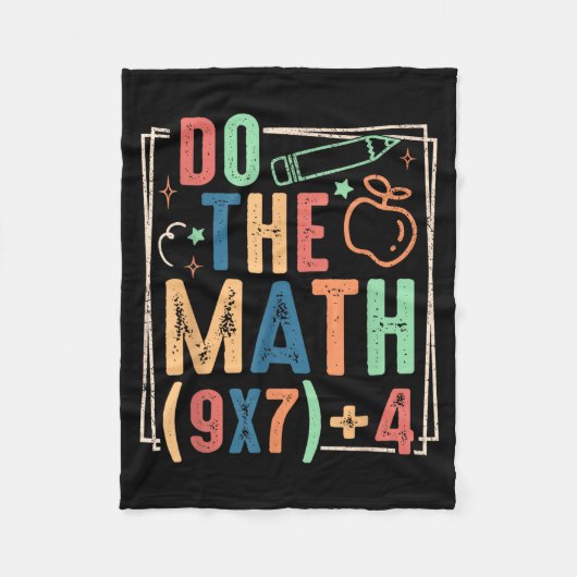 Couverture Polaire Funny Do The Math 67 Meme Six Seven Boy Girl Teach (Devant)